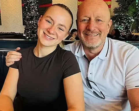 Lucy Harrison and her father